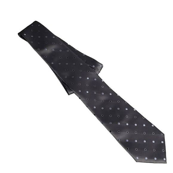 NWT IZOD Men's Gray Polka Dot Tie - Picture 4 of 7